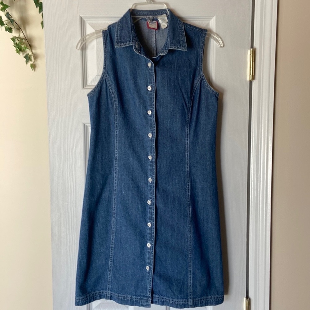 Vintage Sleeveless Jeans Dress